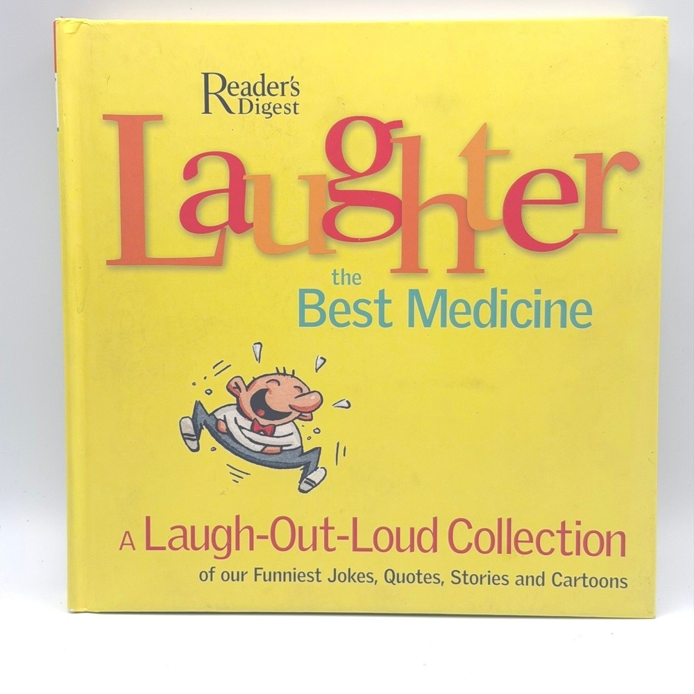 Reader's Digest Laughter the Best Medicine Hardcover Book Yellow Good Humor